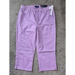 Talbots Pants Womens Size 10 Flawless Slim Leg Pedal Pusher Vacation